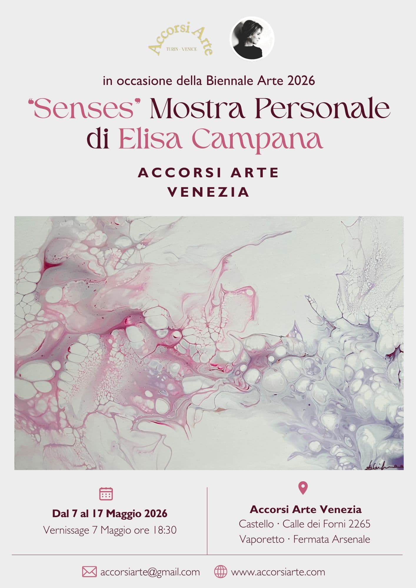 "Senses" — Mostra Personale di Elisa Campana, Accorsi Arte Venezia