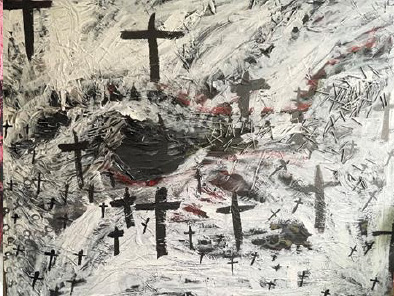 Alexandra Kordas - Werk aus der Serie Ich hasse Krieg