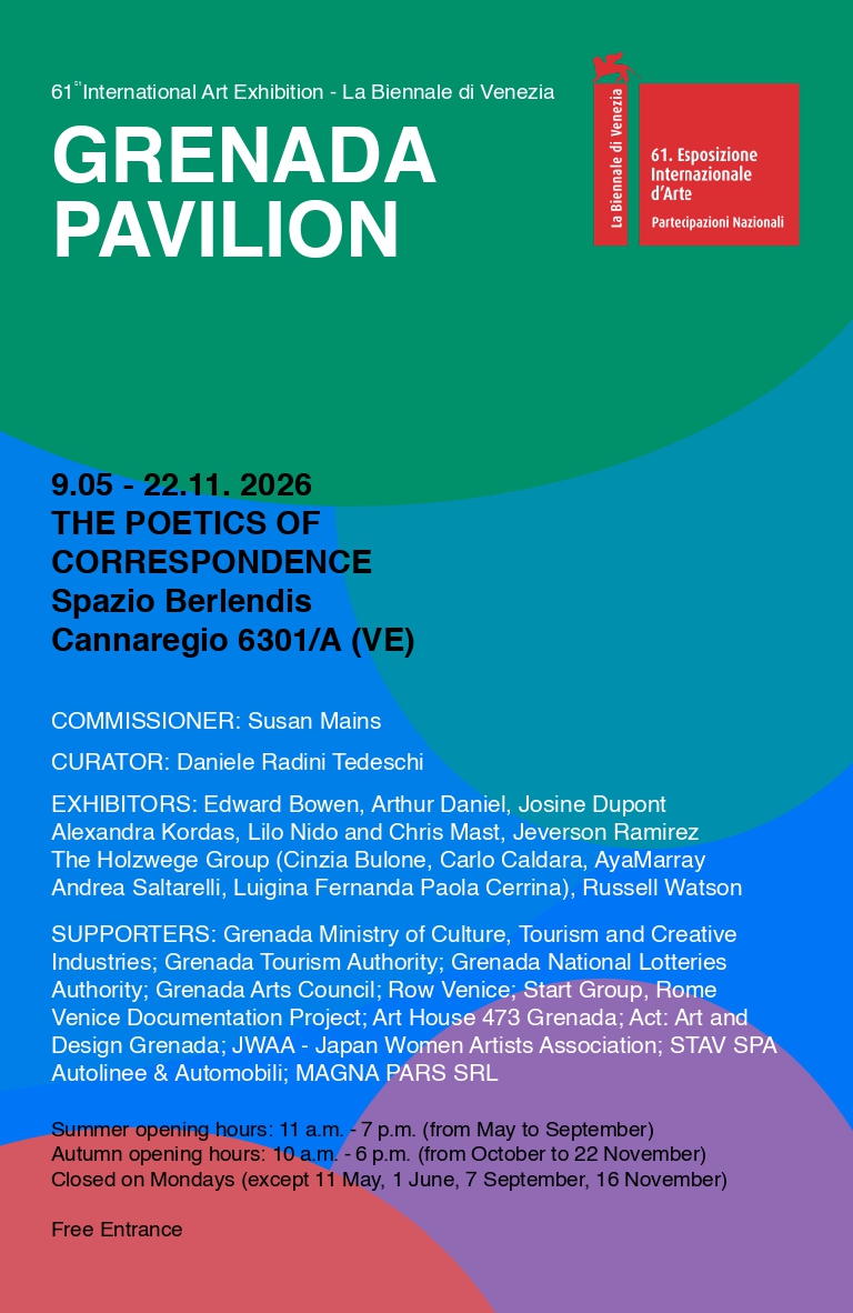 Alexandra Kordas at the Grenada Pavilion - Venice Biennale 2026, The Poetics of Correspondence