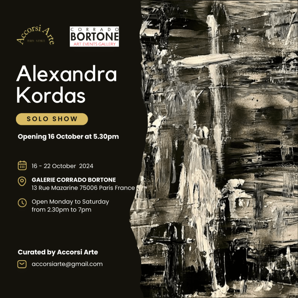 Alexandra Kordas, Einzelausstellung, Galerie Corrado Bortone, Paris, Oktober 2024