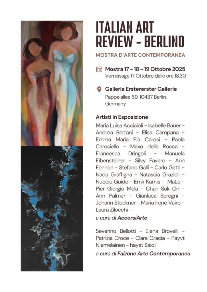 Italian Art Review 2025, Berlin, Erstererster Gallerie, Oktober 2025